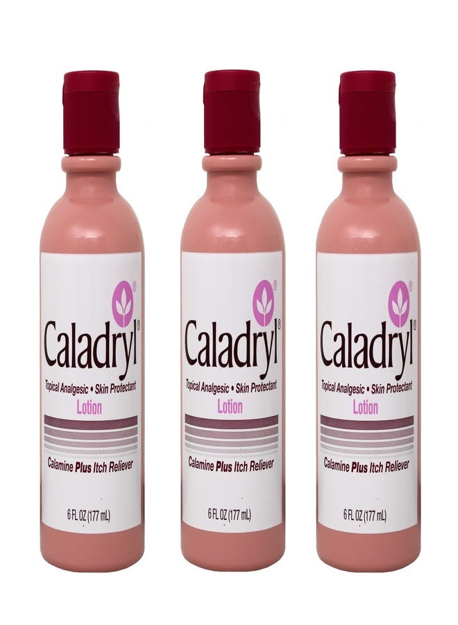 Caladryl Lotion Plus Itch Reliever 6 Fl Oz 3 Pack Deal - Image 1